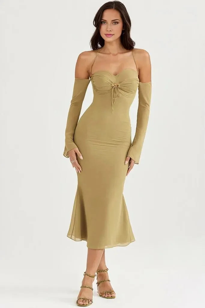 EMMA HALTER MIDI DRESS